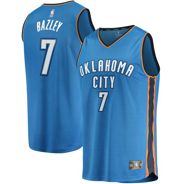 Maillot nba Oklahoma City Thunder Icon Edition Homme Darius Bazley 7 Bleu